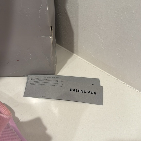 BALENCIAGA Speed 2.0 Pink Sneakers size 10 - Picture 7 of 8